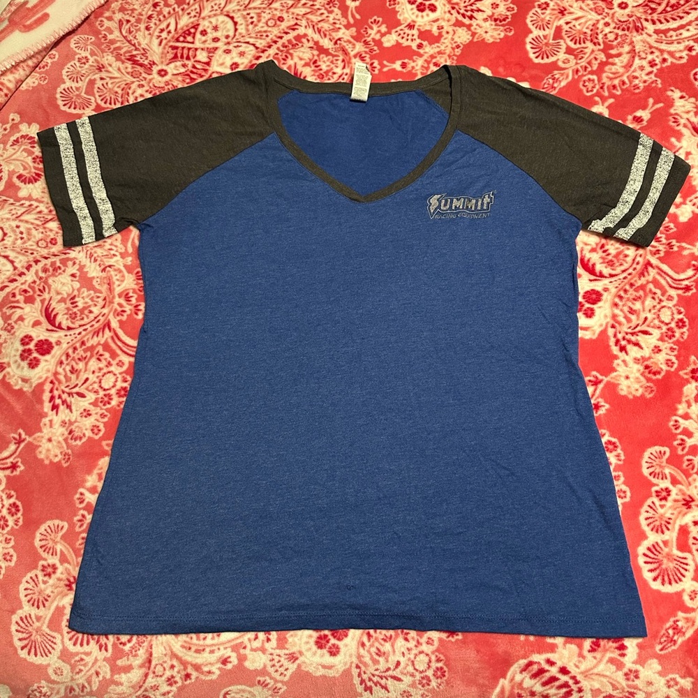 District Blue and Black Short Sleeve Tees